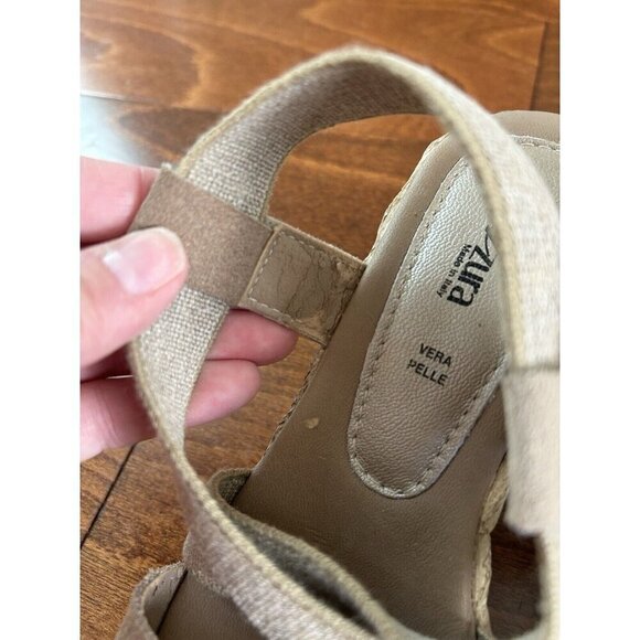 Azura Espadrille Wedge Open Toe Sandals Shoes Tan Artsy ITALY NEW 36 (6) - Picture 6 of 11